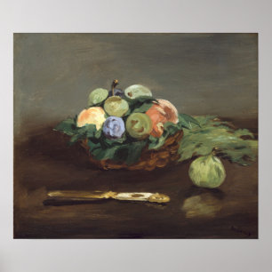Manet - Basket Of Fruits Poster