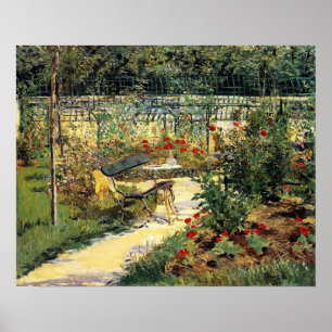 Manet - Bench (My Garden), 1881 Poster