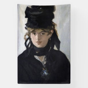 Manet - Berthe Morisot with a bouquet of violets Banner