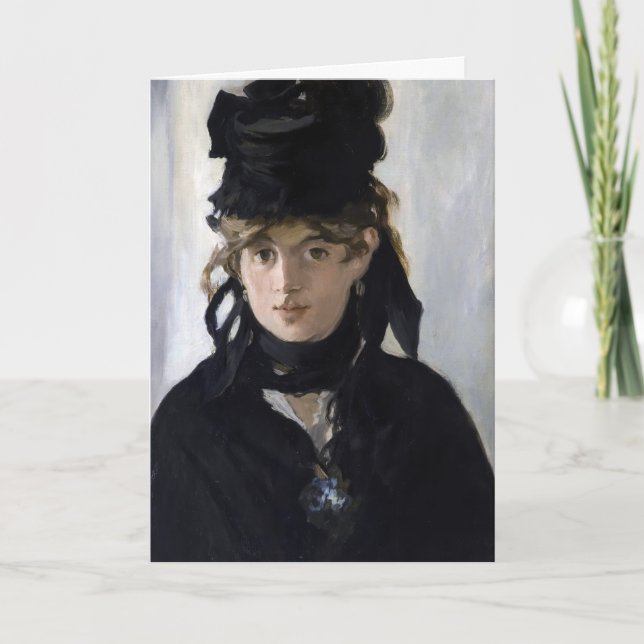 Manet - Berthe Morisot with a bouquet of violets Card (Front)