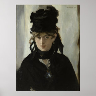 Manet Berthe Morisot with a Bouquet of Violets Poster