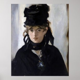 Manet - Berthe Morisot with a bouquet of violets Poster