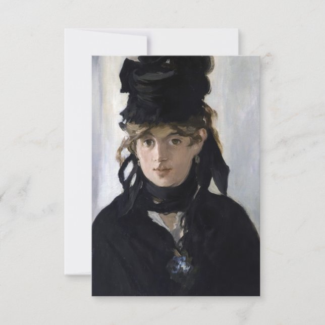 Manet - Berthe Morisot with a bouquet of violets Thank You Card (Front)