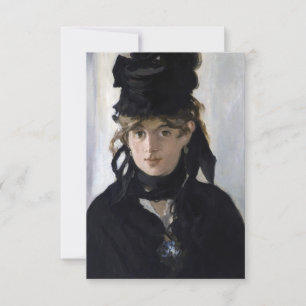 Manet - Berthe Morisot with a bouquet of violets Thank You Card