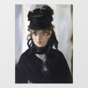 Manet - Berthe Morisot with a bouquet of violets Window Cling