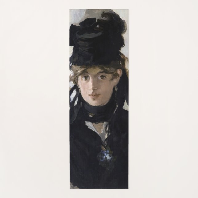 Manet - Berthe Morisot with a bouquet of violets Yoga Mat (Front)
