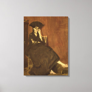 Manet Berthe Morisot with a Fan, 1872 Canvas Print
