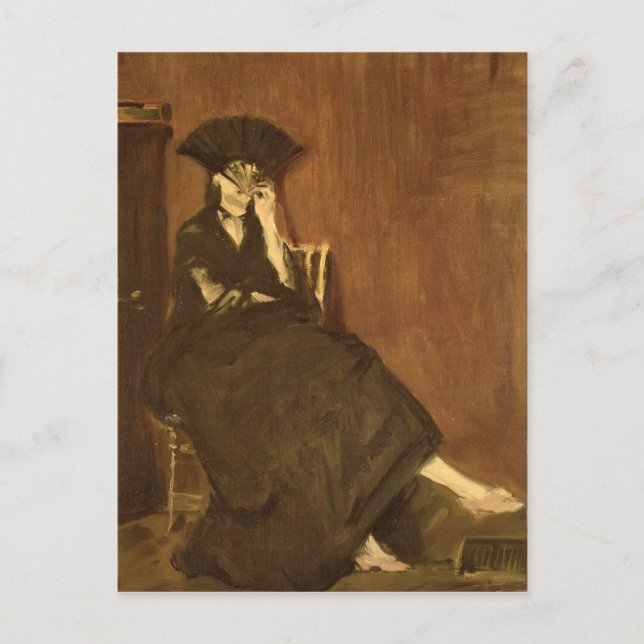 Manet | Berthe Morisot  with a Fan, 1872 Postcard (Front)