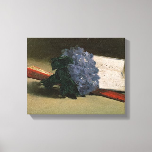 Manet | Bouquet of Violets, 1872 Canvas Print (Front)