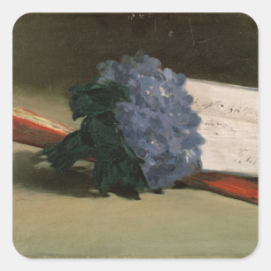 Manet   Bouquet of Violets, 1872 Square Sticker