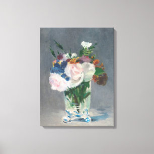 Manet   Flowers in a Crystal Vase, c.1882 Canvas Print