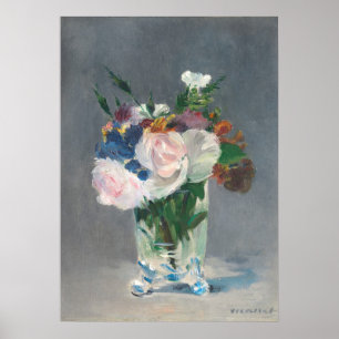 Manet Flowers in a Crystal Vase, c.1882 Poster