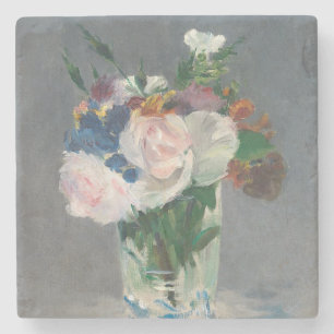 Manet Flowers in a Crystal Vase, c.1882 Stone Coaster