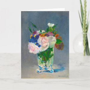 Manet Flowers in a Crystal Vase Card