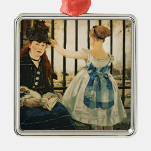 Manet Gare St. Lazare, 1872-3 Metal Tree Decoration