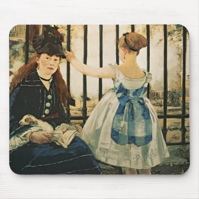 Manet | Gare St. Lazare, 1872-3 Mouse Mat (Front)