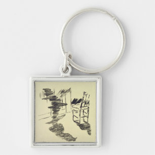 Manet   Illustration for 'The Raven' Key Ring