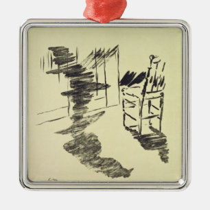 Manet Illustration for 'The Raven' Metal Tree Decoration