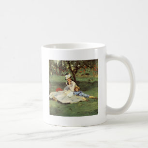 Manet Impressionist French Family Garden Painting Coffee Mug