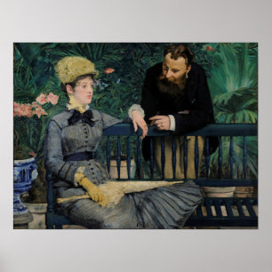Manet - In Conservatory - HQ Poster