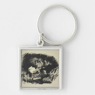 Manet Le Corbeau , 1875 Key Ring