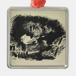 Manet   Le Corbeau , 1875 Metal Tree Decoration