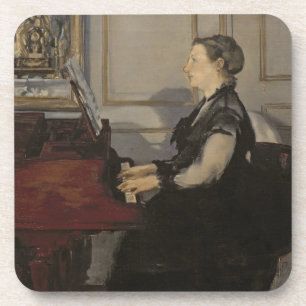 Manet Madame Manet at the Piano, 1868 Coaster