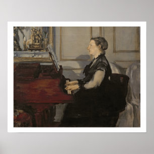 Manet   Madame Manet at the Piano, 1868 Poster