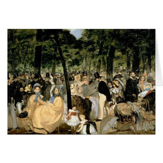 Manet | Music in the Tuileries Gardens, 1862 (Front Horizontal)