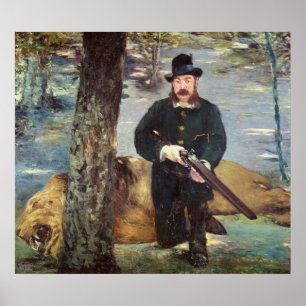 Manet   Pertuiset, Lion Hunter, 1881 Poster
