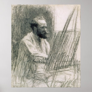 Manet   Portrait of Edouard Manet  at his Easel Poster