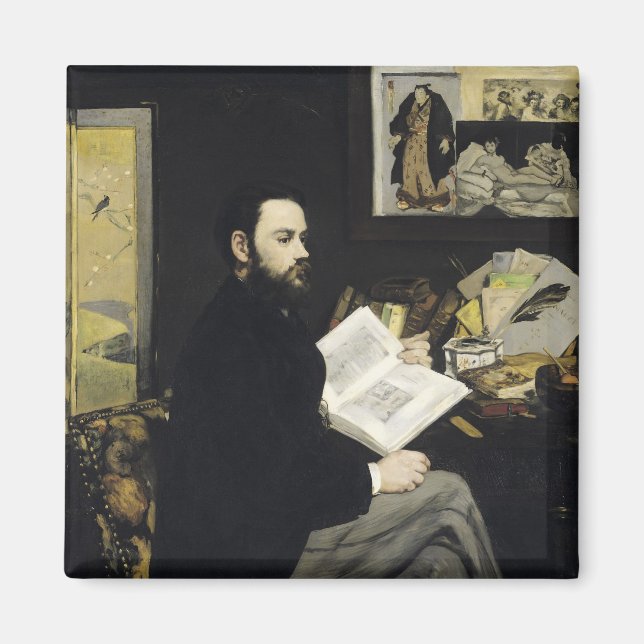 Manet | Portrait of Emile Zola  1868 Magnet (Front)