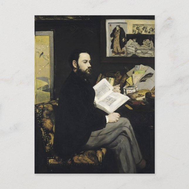 Manet | Portrait of Emile Zola  1868 Postcard (Front)