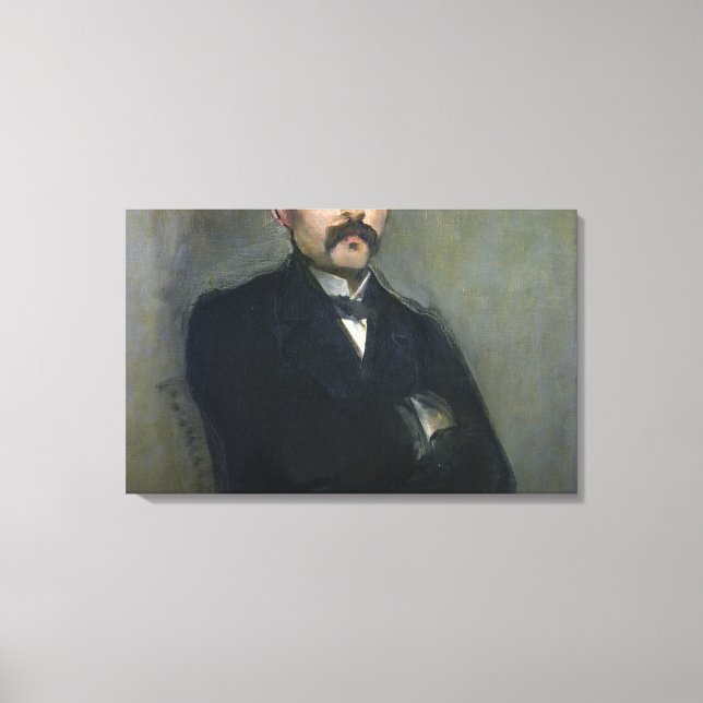 Manet | Portrait of Georges Clemenceau, 1879 Canvas Print (Front)