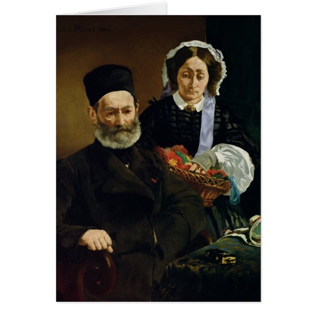 Manet | Portrait of M and Mme Auguste Manet (Front)