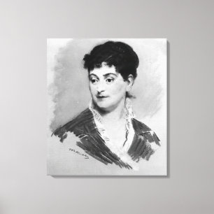 Manet   Portrait of Madame Emile Zola, 1874 Canvas Print