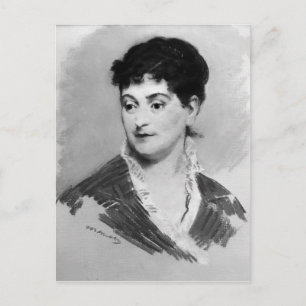 Manet Portrait of Madame Emile Zola, 1874 Postcard