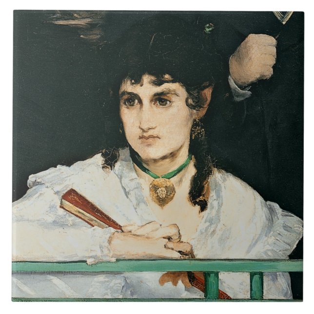 Manet | The Balcony, detail, 1868-9 Tile (Front)