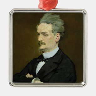 Manet The Journalist Henri Rochefort , 1881 Metal Tree Decoration