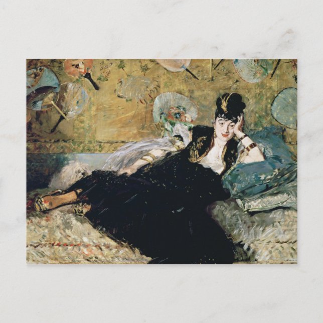 Manet | The Lady with Fans Postcard (Front)
