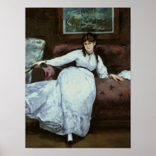 Manet   The Rest, portrait of Berthe Morisot Poster