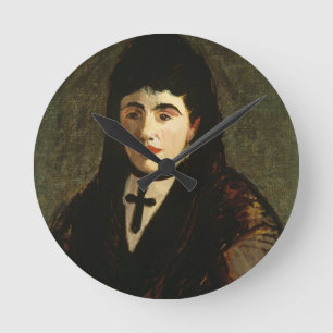 Manet The Spaniard Round Clock