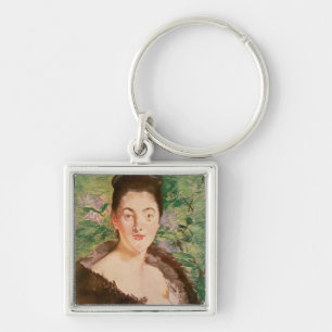 Manet Woman in a fur coat Key Ring