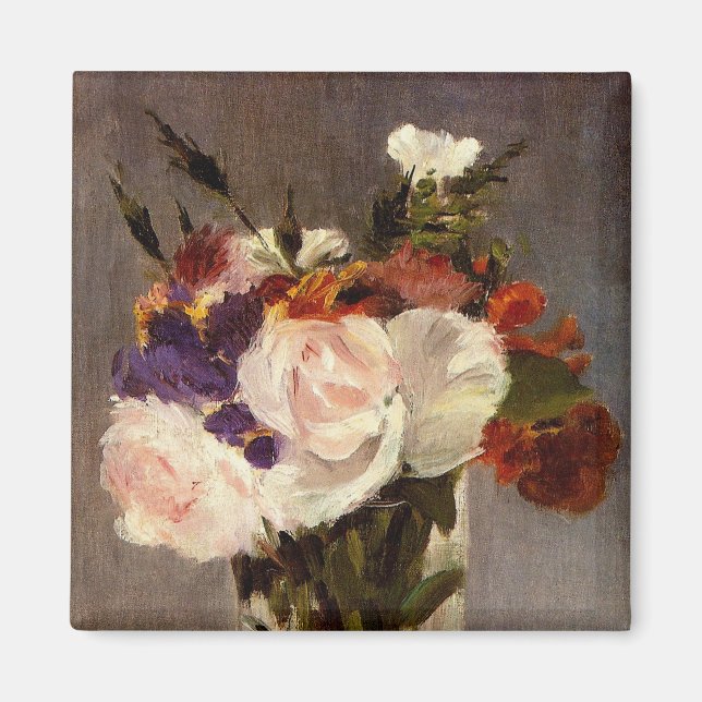 Manet's Flowers in a Crystal Vase - Magnet (Front)