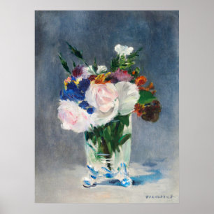 Manet's Flowers in a Crystal Vase Poster
