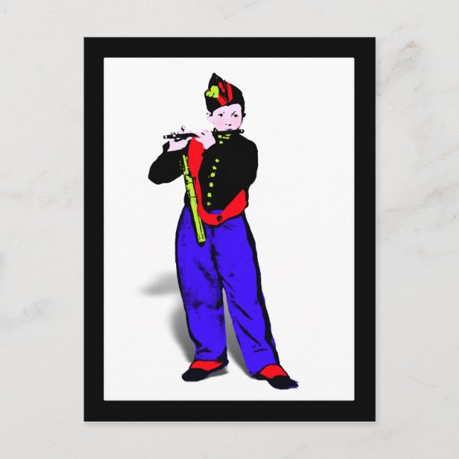 Manet's Little Flautist ala Postcard (Front)