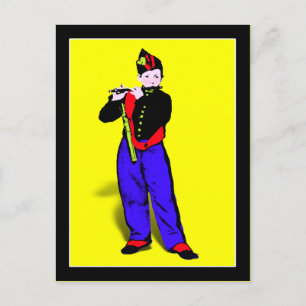 Manet's Little Flautist ala Postcard