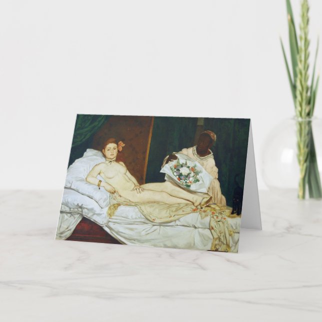 Manet's Olympia Thank You Card (Front)