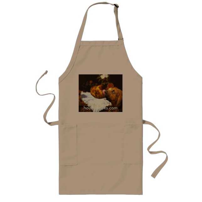 Manet's The Brioche With Wimsey the Bloodhound Long Apron (Front)