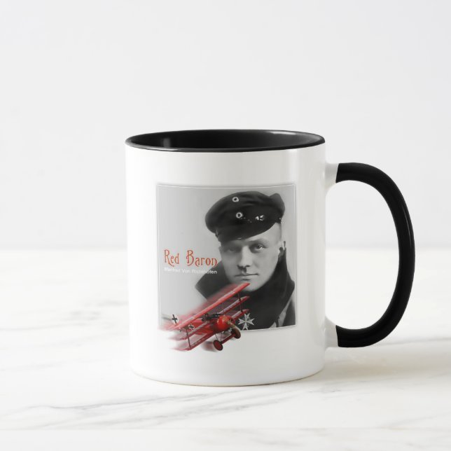 Manfred Von Richthofen (The Red Baron) 1918 Mug (Right)